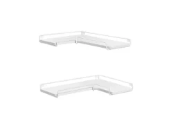 Vasagle Eckregal 2er Set L-förmig 29 cm x 40 cm Weiß