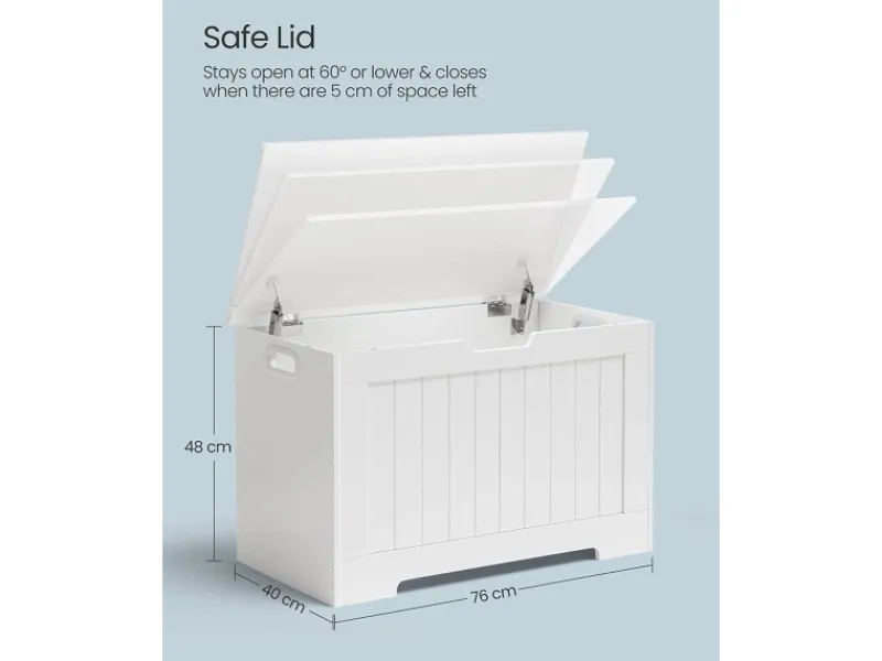 Vasagle Schuhtruhe 40 cm x 76 cm x 48 cm Weiß