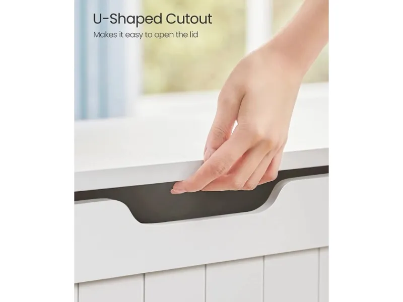 Vasagle Schuhtruhe 40 cm x 76 cm x 48 cm Weiß