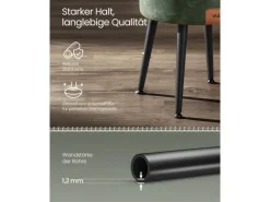 Vasagle Sitzhocker mit Stauraum Ø 32 cm x 44 cm Waldgrün