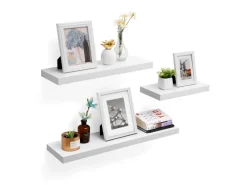 Vasagle Wandboard 40 cm x 20 cm x 3,8 cm Weiß