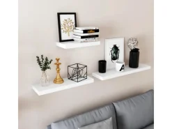 Vasagle Wandboard 40 cm x 20 cm x 3,8 cm Weiß