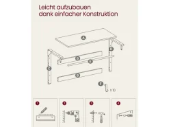 Vasagle Wandgarderobe mit Ablage 30 cm x 80 cm x 42 cm Braun-Schwarz