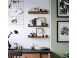 Best Vasagle Wandregal 3 Stück Länge 38 cm Braun