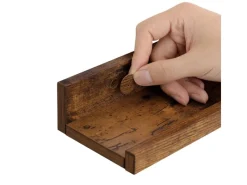 Best Vasagle Wandregal 3 Stück Länge 38 cm Braun