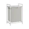 Hot Vasagle Wäschesammler 50 cm x 33 cm x 72 cm Weiß