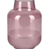 Vase Blush Bordeaux Glas 21 cm x Ø 15 cm Burgunderrot