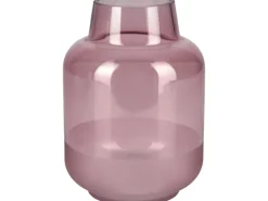 Vase Blush Bordeaux Glas 21 cm x Ø 15 cm Burgunderrot