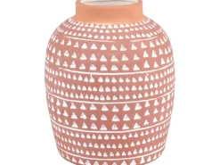 Clearance Vase Desert Flower Keramik 18,5 cm x Ø 15 cm Terrakotta