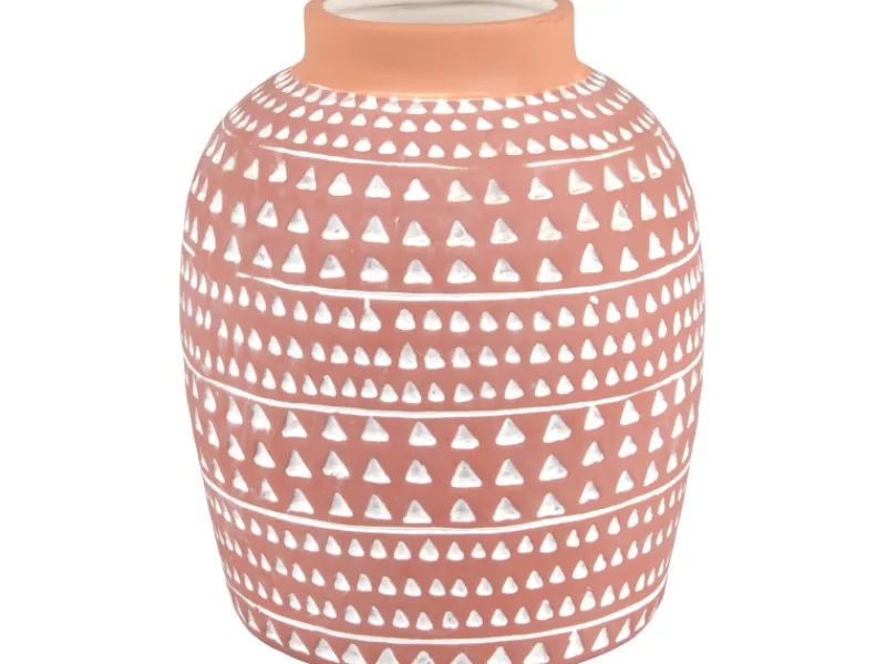 Clearance Vase Desert Flower Keramik 18,5 cm x Ø 15 cm Terrakotta