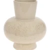 Vase Porzellan Glanzglasur-Finish Ø 19 cm x 22,5 cm Beige