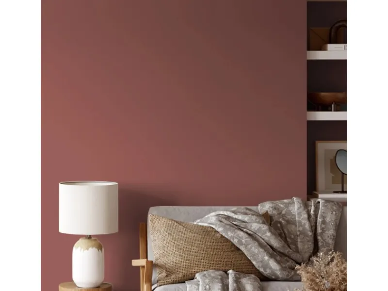 Best V&CO Premium-Innenfarbe Dead Flat Matt Rot Farbton 1 2,5 l Altrosa