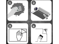 Clearance Venilia Klebefolie 45 cm x 200 cm Taupe