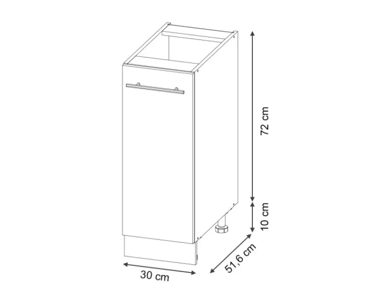 New Vicco Apothekerschrank Fame-Line Grün-Gold Landhaus/Anthrazit 30 cm ohne Arbeitsplatte Dunkelgrün