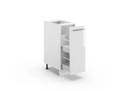 Online Vicco Apothekerschrank Fame-Line Hochglanz/ 30 cm ohne Arbeitsplatte Weiß