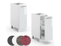 Online Vicco Apothekerschrank Fame-Line Hochglanz/ 30 cm ohne Arbeitsplatte Weiß