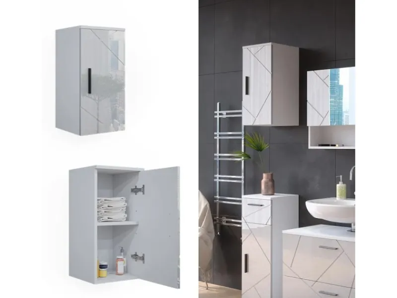 Vicco Badschrank Irma Hochglanz 30 x 59 cm