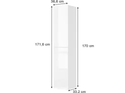 Online Vicco Badschrank Izan Hochglanz 37 x 172 cm Weiß
