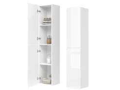 Online Vicco Badschrank Izan Hochglanz 37 x 172 cm Weiß