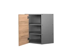 Vicco Eckhängeschrank Fame-Line Küchen-Eckschrank Goldkraft /Anthrazit 57 cm