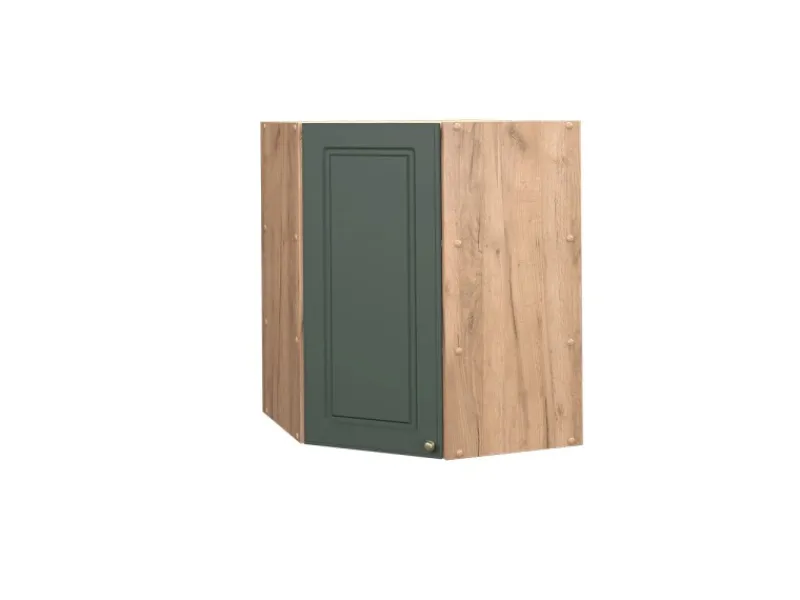 Vicco Eckhängeschrank Fame-Line Grün-Gold Landhaus/Goldkraft Eiche 57 cm
