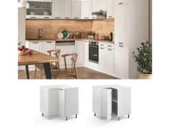 Vicco Eckunterschrank R-Line Küchen Eckschrank Landhaus/ 76 cm AP Eiche