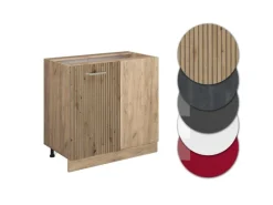 Vicco Eckunterschrank R-Line Artisan-Eiche/Goldkraft Eiche 86 cm AP Eiche