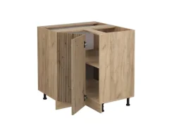 Best Vicco Eckunterschrank R-Line Artisan-Eiche/Goldkraft Eiche 76 cm ohne Arbeitsplatte Artisan Eiche