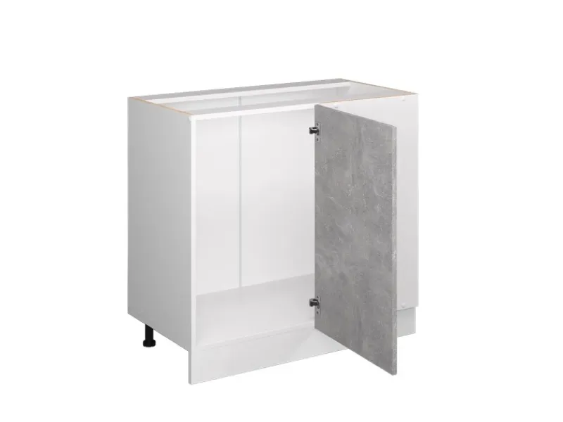 Vicco Eckunterschrank R-Line Küchen Eckschrank /Weiß 86 cm ohne Arbeitsplatte