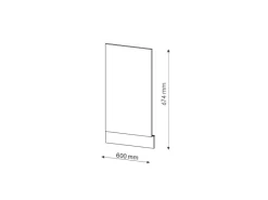 Outlet Vicco Frontblende Fame-Line Grün-Gold Landhaus/Anthrazit 60 cm ohne Arbeitsplatte Dunkelgrün