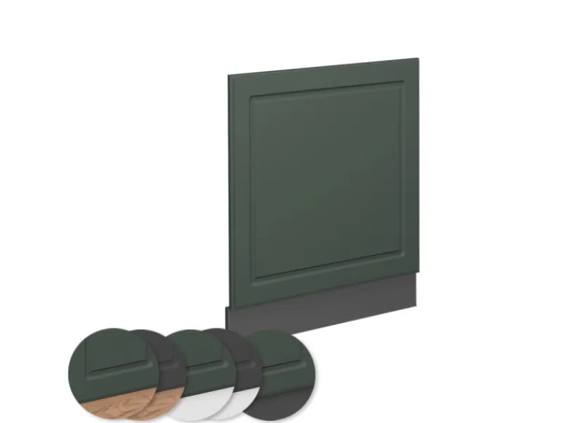 Outlet Vicco Frontblende Fame-Line Grün-Gold Landhaus/Anthrazit 60 cm ohne Arbeitsplatte Dunkelgrün