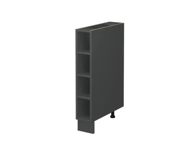 Hot Vicco Küchenregal Fame-Line Offener Küchenschrank 15 cm ohne Arbeitsplatte Anthrazit
