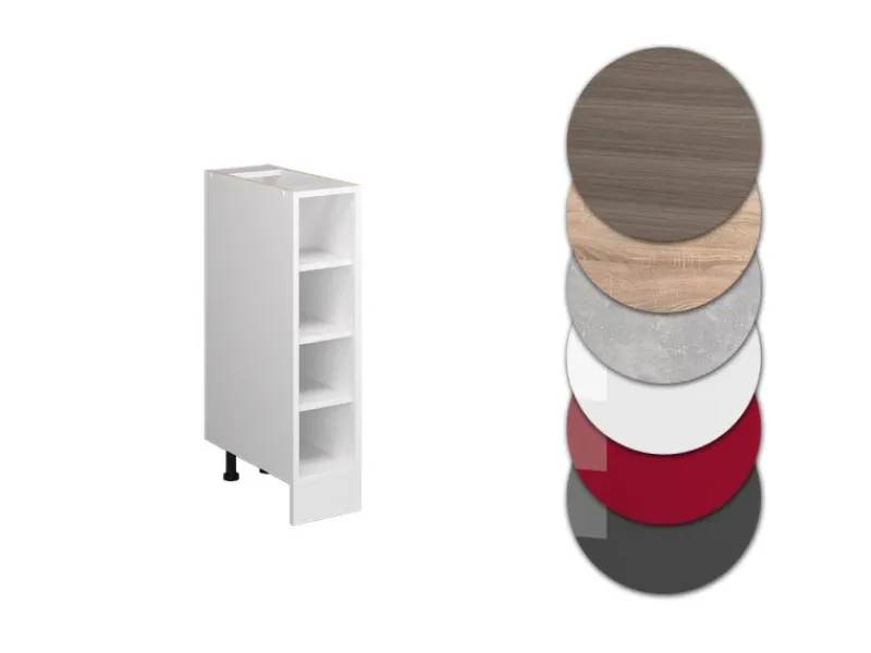 Vicco Küchenregal R-Line Offener Küchenschrank / 20 cm ohne Arbeitsplatte