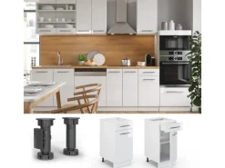 Vicco Küchenunterschrank Fame-Line Hochglanz/ 40 cm ohne Arbeitsplatte