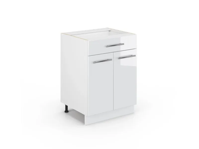 Vicco Küchenunterschrank Fame-Line Hochglanz/ 60 cm mit Schublade ohne Arbeitsplatte