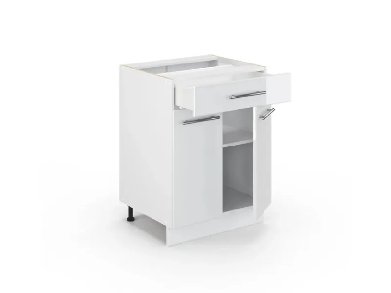 Vicco Küchenunterschrank Fame-Line Hochglanz/ 60 cm mit Schublade ohne Arbeitsplatte