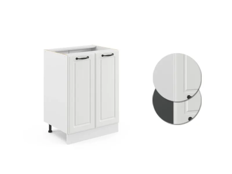 Online Vicco Küchenunterschrank R-Line Landhaus/ 60 cm ohne Arbeitsplatte Weiß