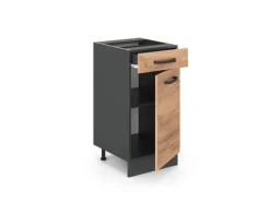 Vicco Küchenunterschrank R-Line Goldkraft /Anthrazit 40 cm ohne Arbeitsplatte