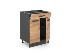 Vicco Küchenunterschrank R-Line Goldkraft 60 cm mit Schublade ohne Arbeitsplatte