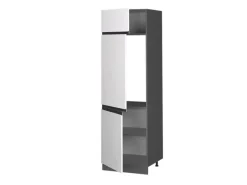 Vicco Kühlumbauschrank R-Line Hochschrank für die Küche /Anthrazit 60 cm J-Shape