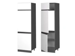 Vicco Kühlumbauschrank R-Line Hochschrank für die Küche /Anthrazit 60 cm J-Shape