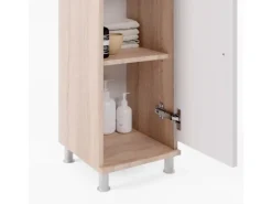 Hot Vicco Midischrank Fynn Sonoma/Weiß 30 x 95 cm Eiche-Weiß