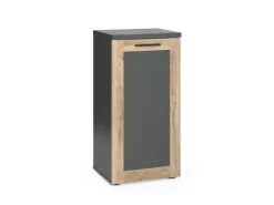 Vicco Midischrank Niko Anthrazit/Viking Oak 40 x 82 cm