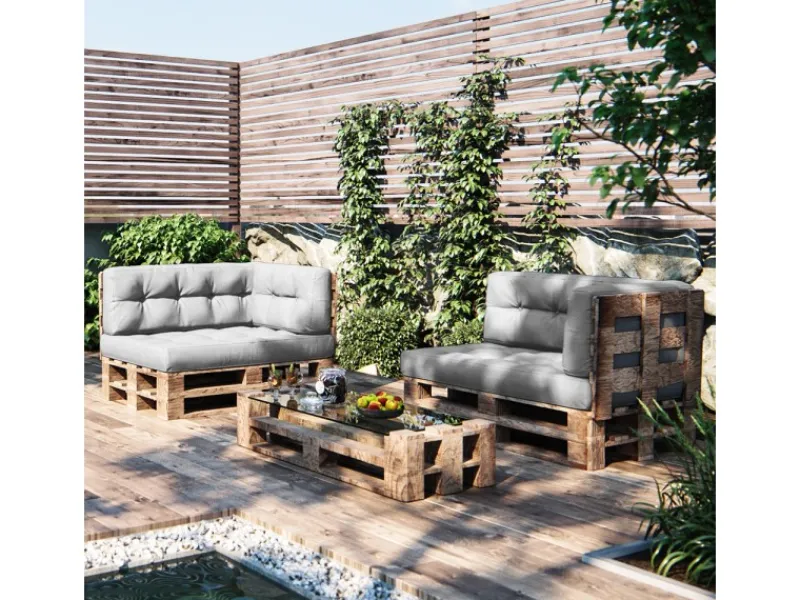 Vicco Palettenkissen Set Grau 2 Teile Opt 2