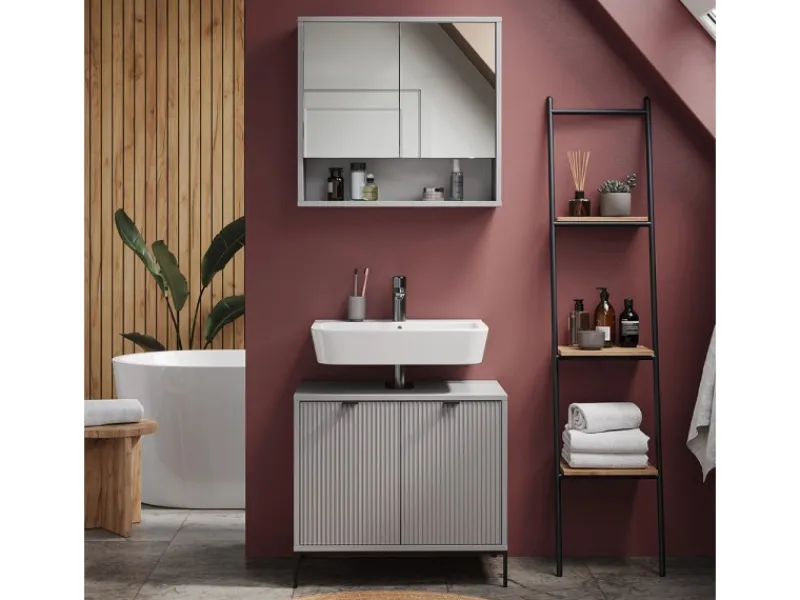 Vicco Waschbeckenunterschrank Eliza 70 x 63 cm mit Türen und Schublade