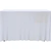 vidaXL 2 Stück Stretch-Tischdecken mit Rand Weiß 183 x 76 x 74 cm