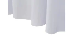 vidaXL 2 Stück Stretch-Tischdecken mit Rand Weiß 183 x 76 x 74 cm