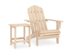 Online vidaXL Adirondack-Gartenstuhl mit Tisch Massivholz Tanne 315922 Hellbraun