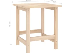 Online vidaXL Adirondack-Gartenstuhl mit Tisch Massivholz Tanne 315922 Hellbraun