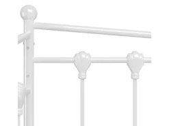 Sale vidaXL Ausziehsofa Bettgestell Weiß Metall 90x200 cm Modell 2650967